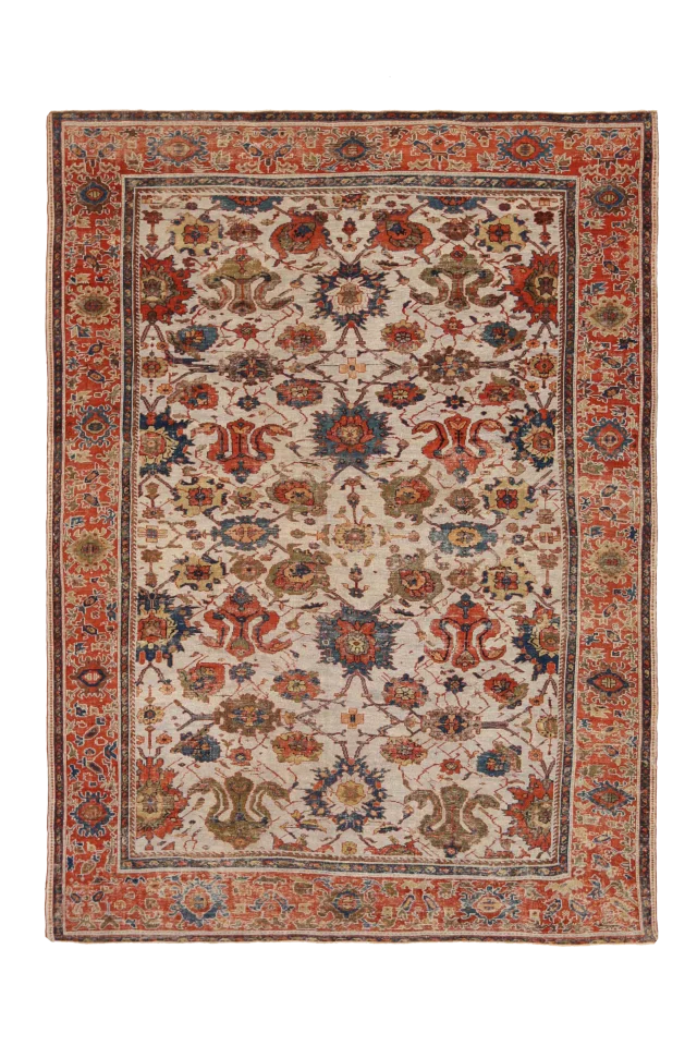 Antique Persian Sultanabad Traditional Rug 91756