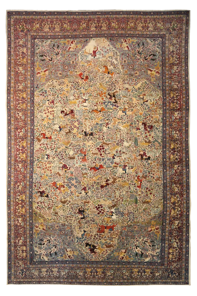 Antique Persian Tabriz Traditional Rug 91795