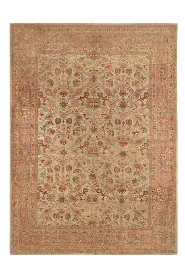 Antique Persian Mahal Transitional Rug 91943
