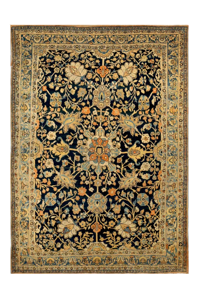 Antique Persian Tabriz Traditional Rug 91947