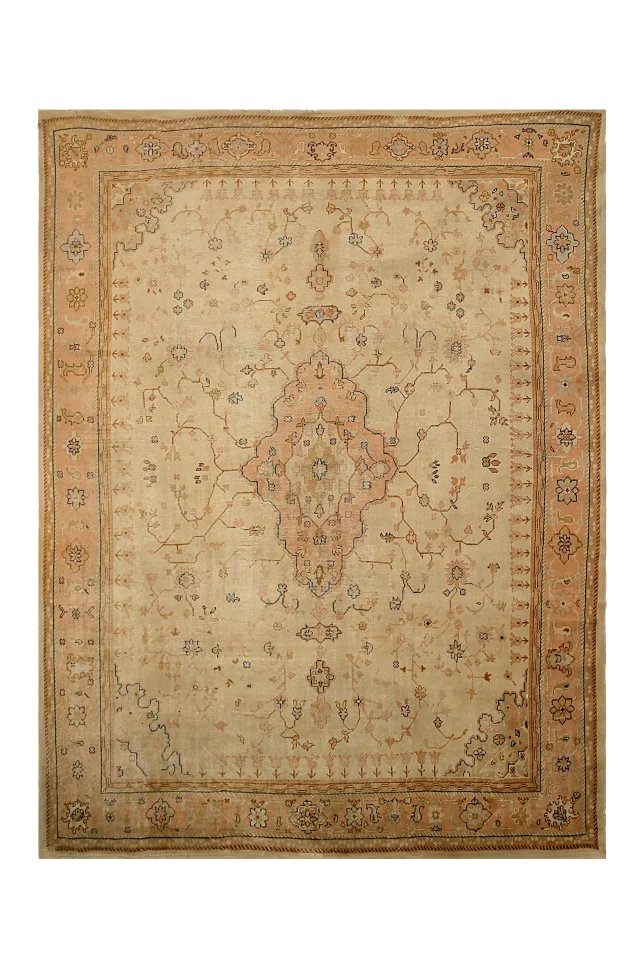 Antique Turkey Oushak Tribal Rug 91951