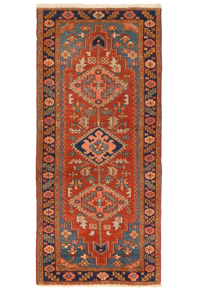 Antique Persian Heriz Traditional Rug 91953