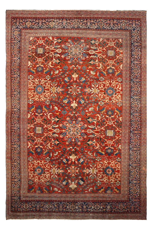 Antique Persian Sultanabad Traditional Rug 91956