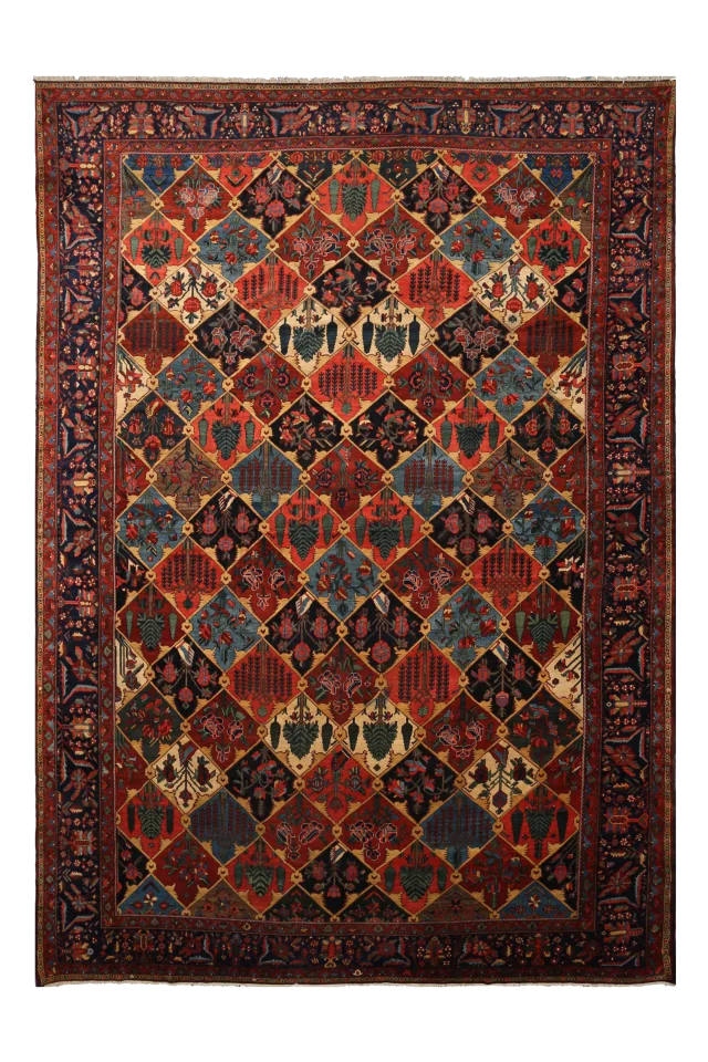 Antique Persian Bakhtiar Traditional Rug 91957