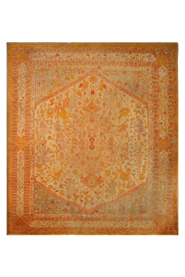 Antique Turkey Oushak Tribal Rug 91966