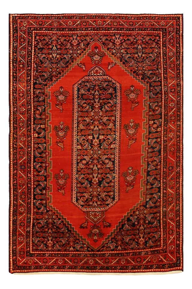 Antique Persian Malayer Traditional Rug 92116
