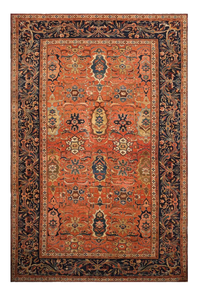 Antique Persian Sultanabad Traditional Rug 92121