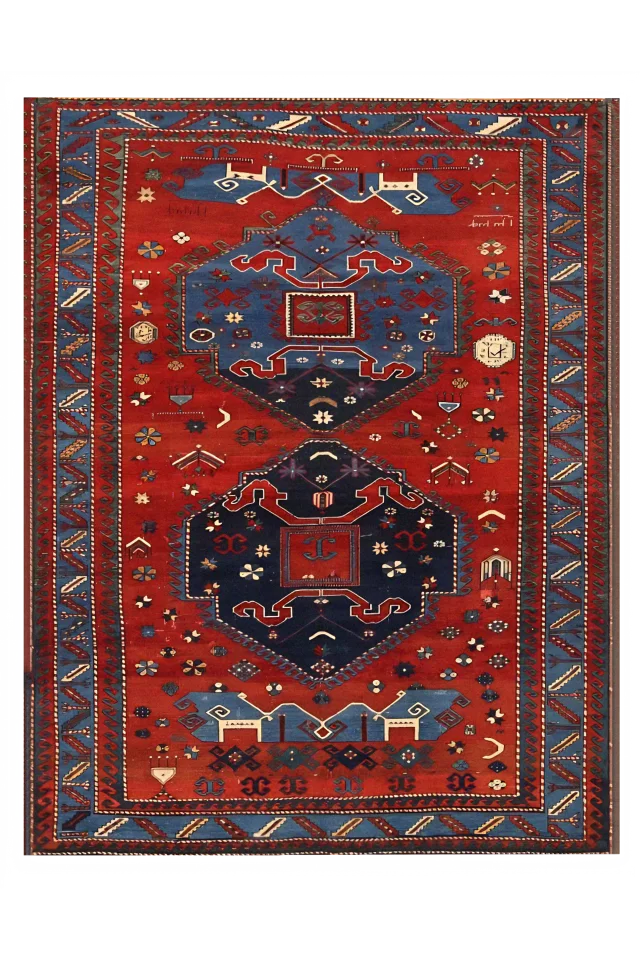 Antique Russia Azarbaijan Traditional Rug 92352