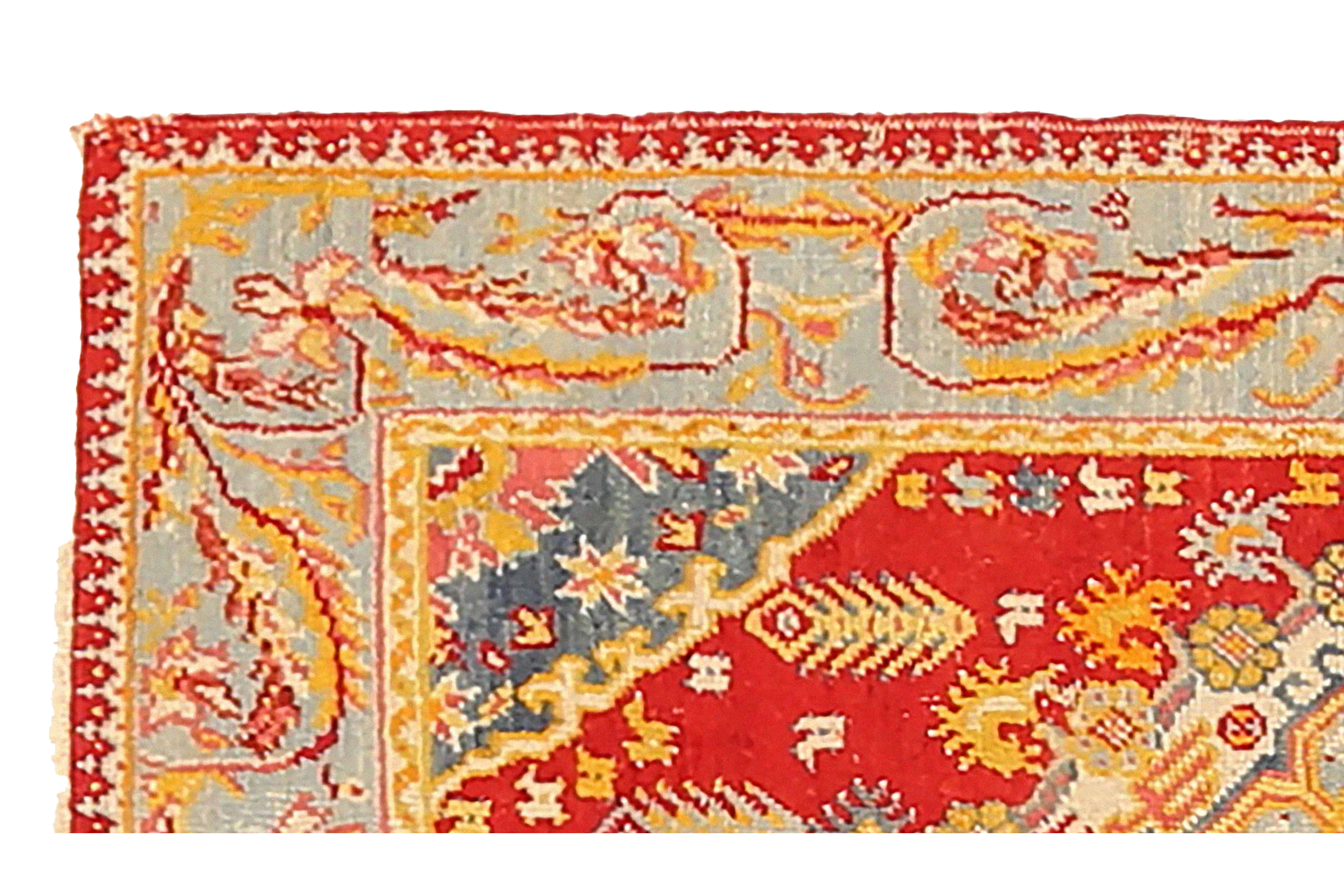 Thumbnail 5 for Vintage Turkey Oushak Tribal Rug 92396