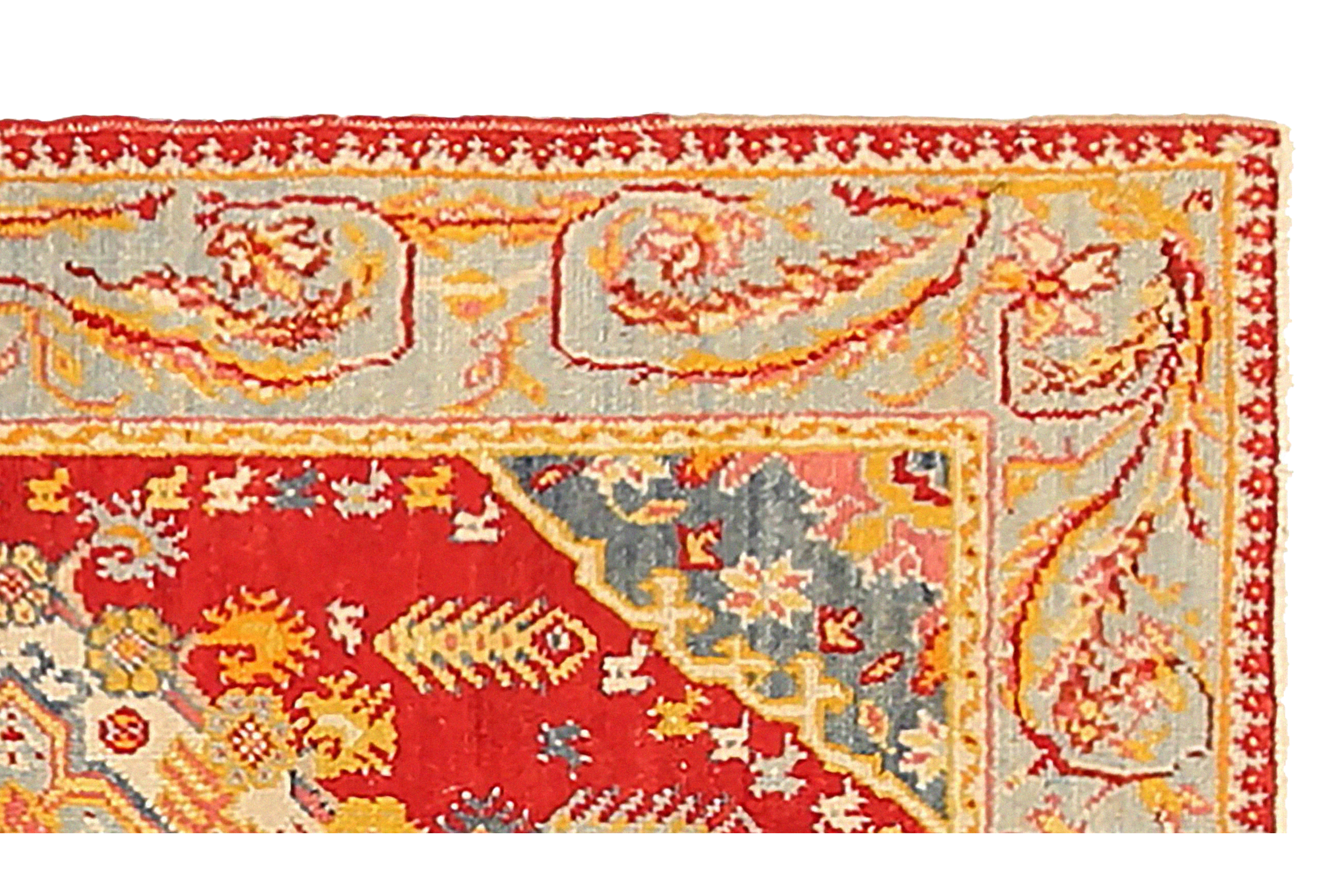 Thumbnail 6 for Vintage Turkey Oushak Tribal Rug 92396