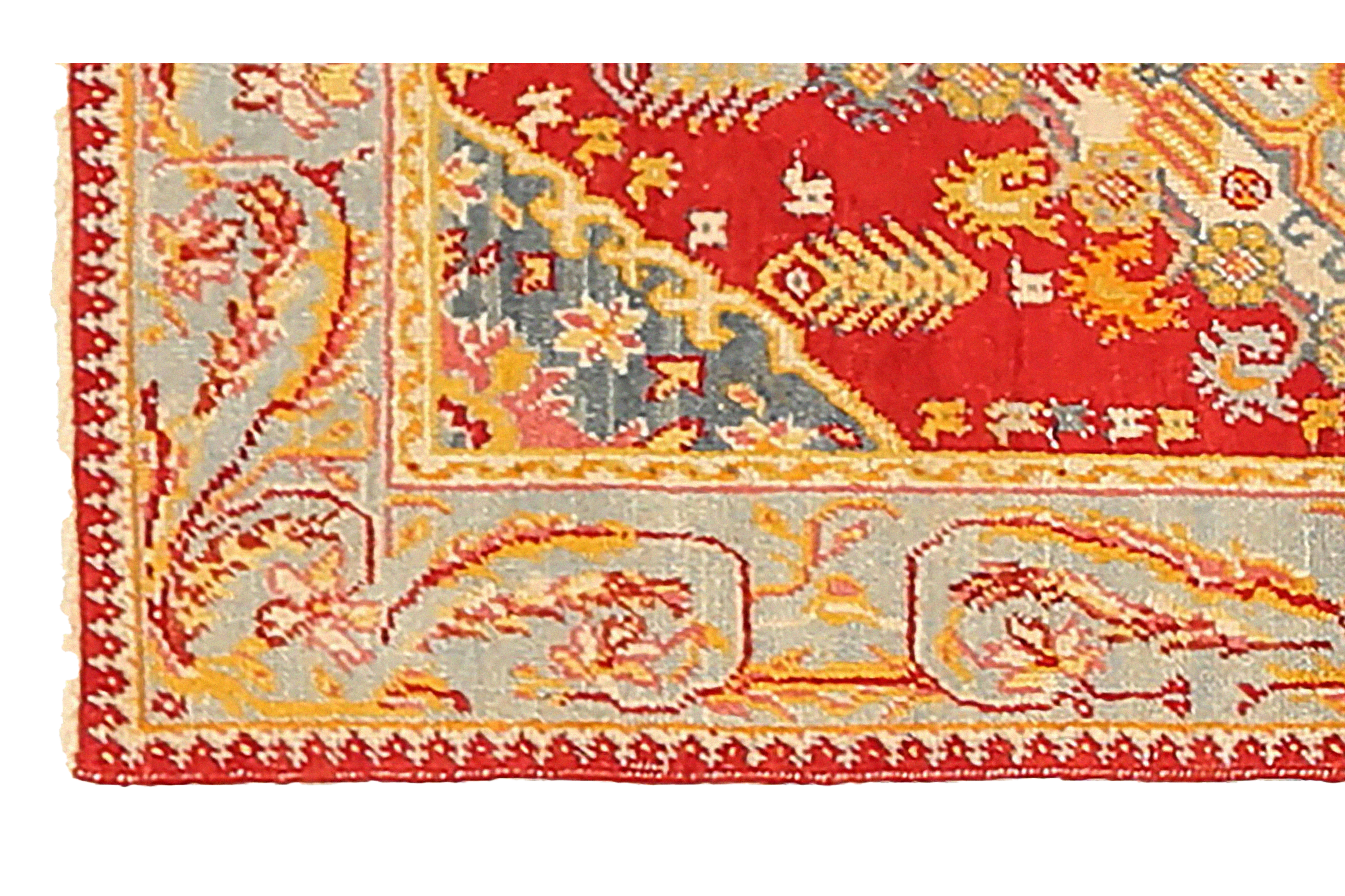 Thumbnail 7 for Vintage Turkey Oushak Tribal Rug 92396