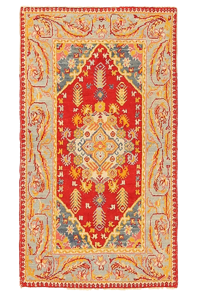Vintage Turkey Oushak Tribal Rug 92396