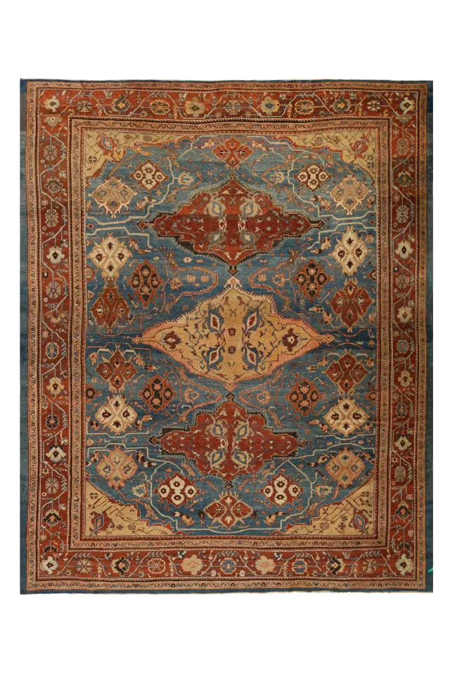 Antique Persian Sultanabad Traditional Rug 92539