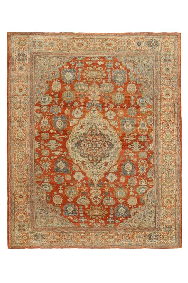 Antique Persian Sultanabad Traditional Rug 92542