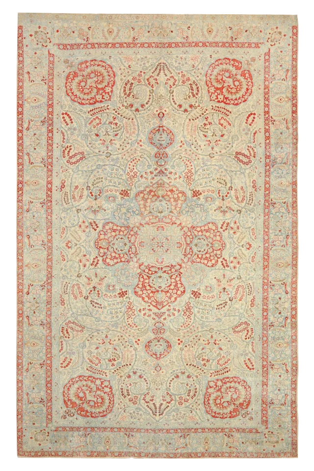 Antique Persian Tabriz Transitional Rug 92546