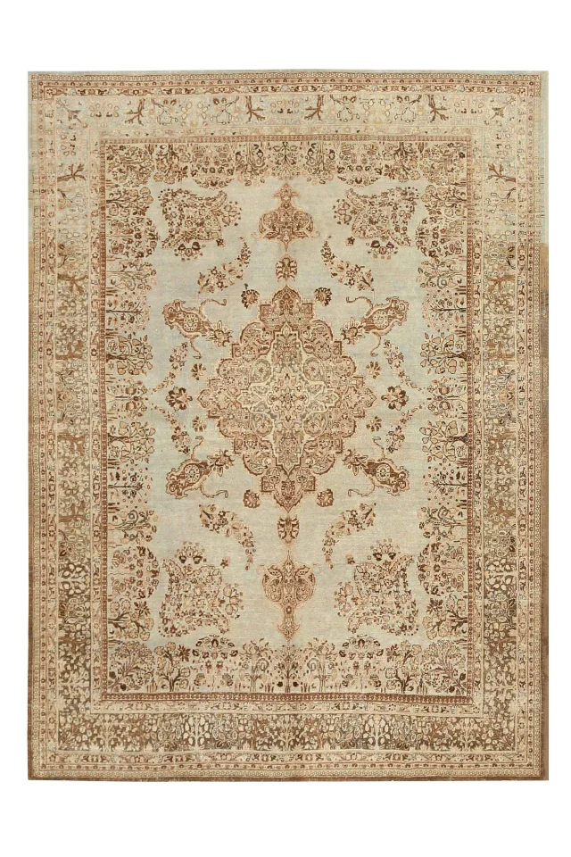 Antique Persian Tabriz Traditional Rug 92549