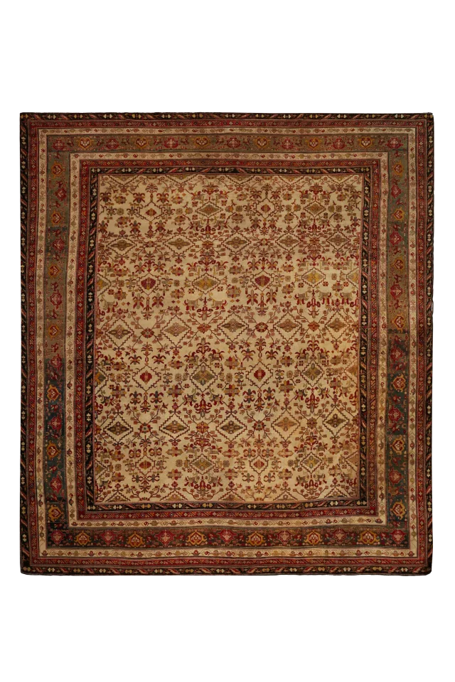 Antique India Agra Modern / Contemporary Rug 92566