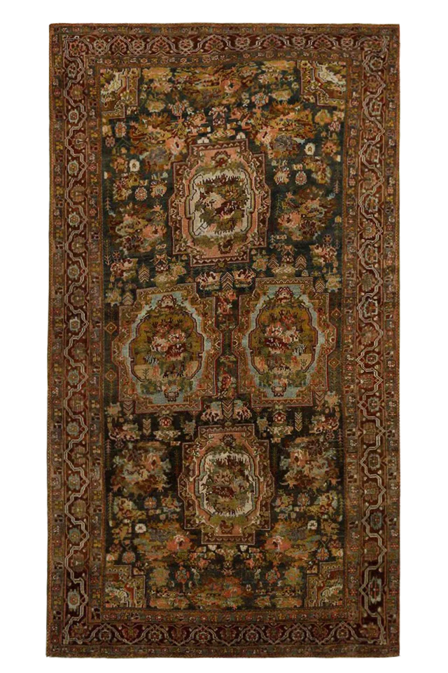 Antique Persian Bakhtiar Traditional Rug 92612