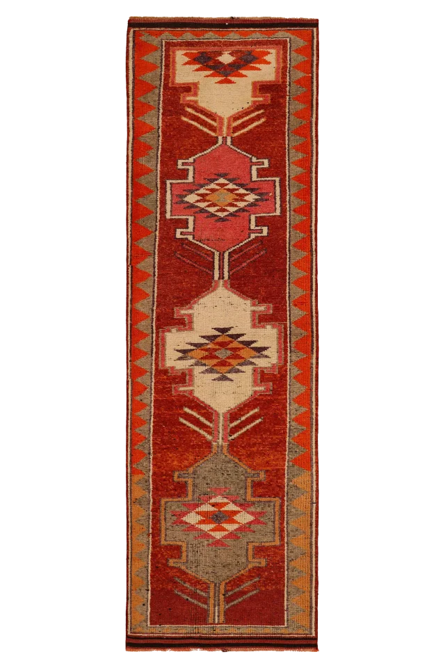 Antique Turkey Tribal Rug 93478