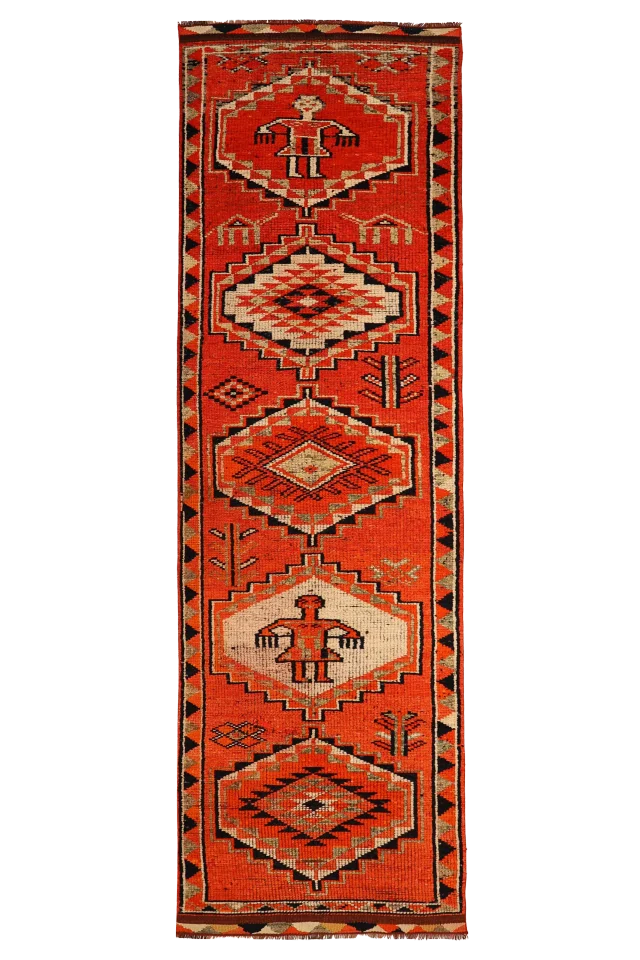 Antique Turkey Tribal Rug 93541