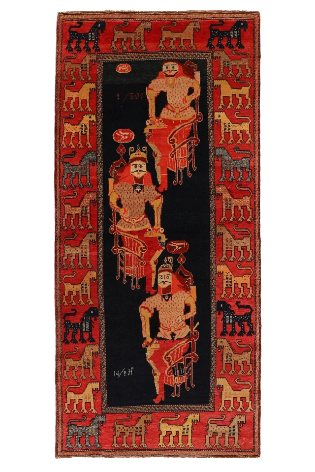 Antique Russia Azarbaijan Traditional Rug 93644