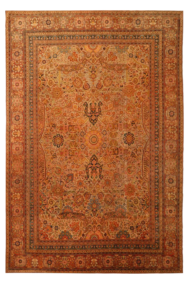Hand-Knotted Rug 93770
