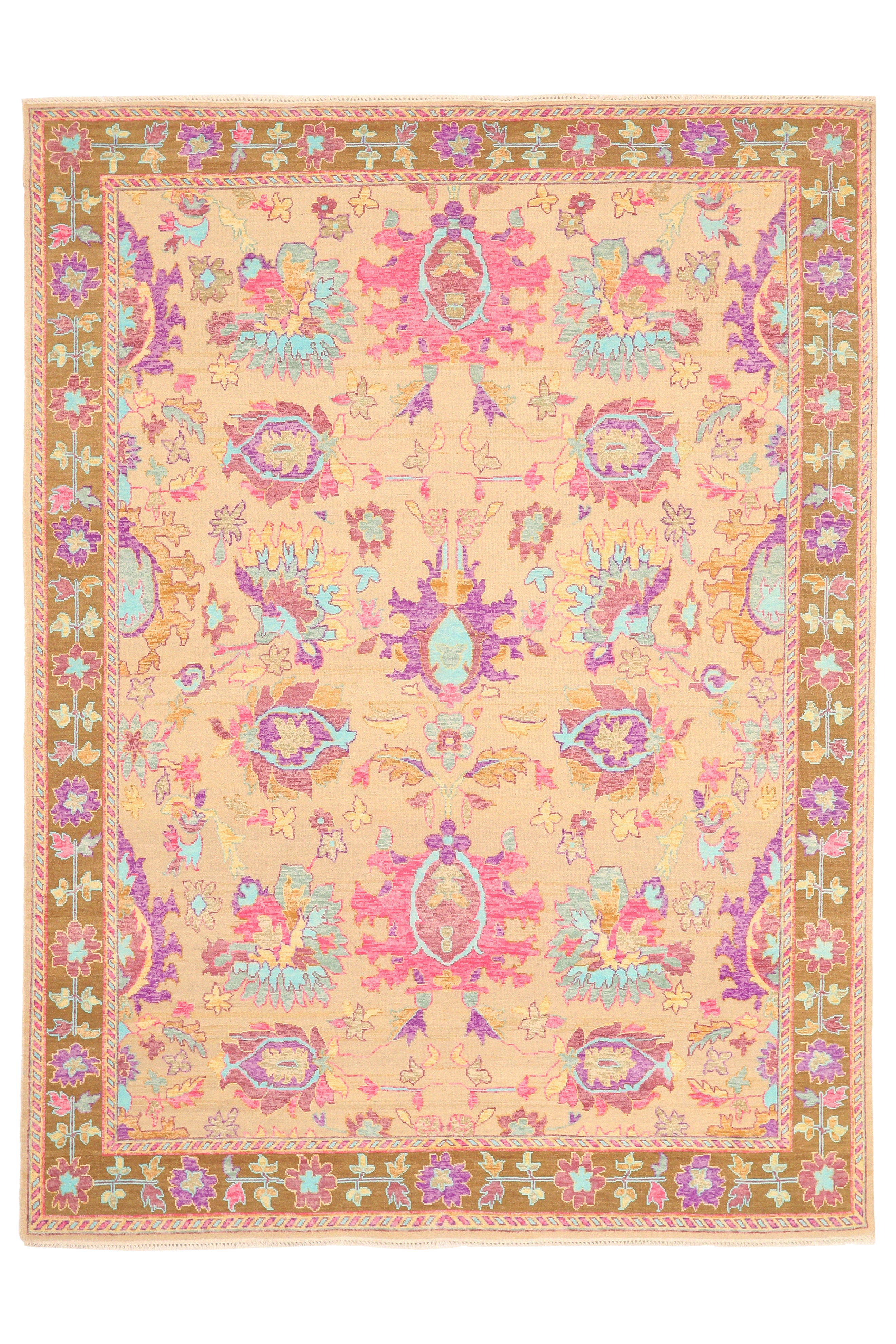 Thumbnail 1 for India Tabriz Modern / Contemporary Rug 93820