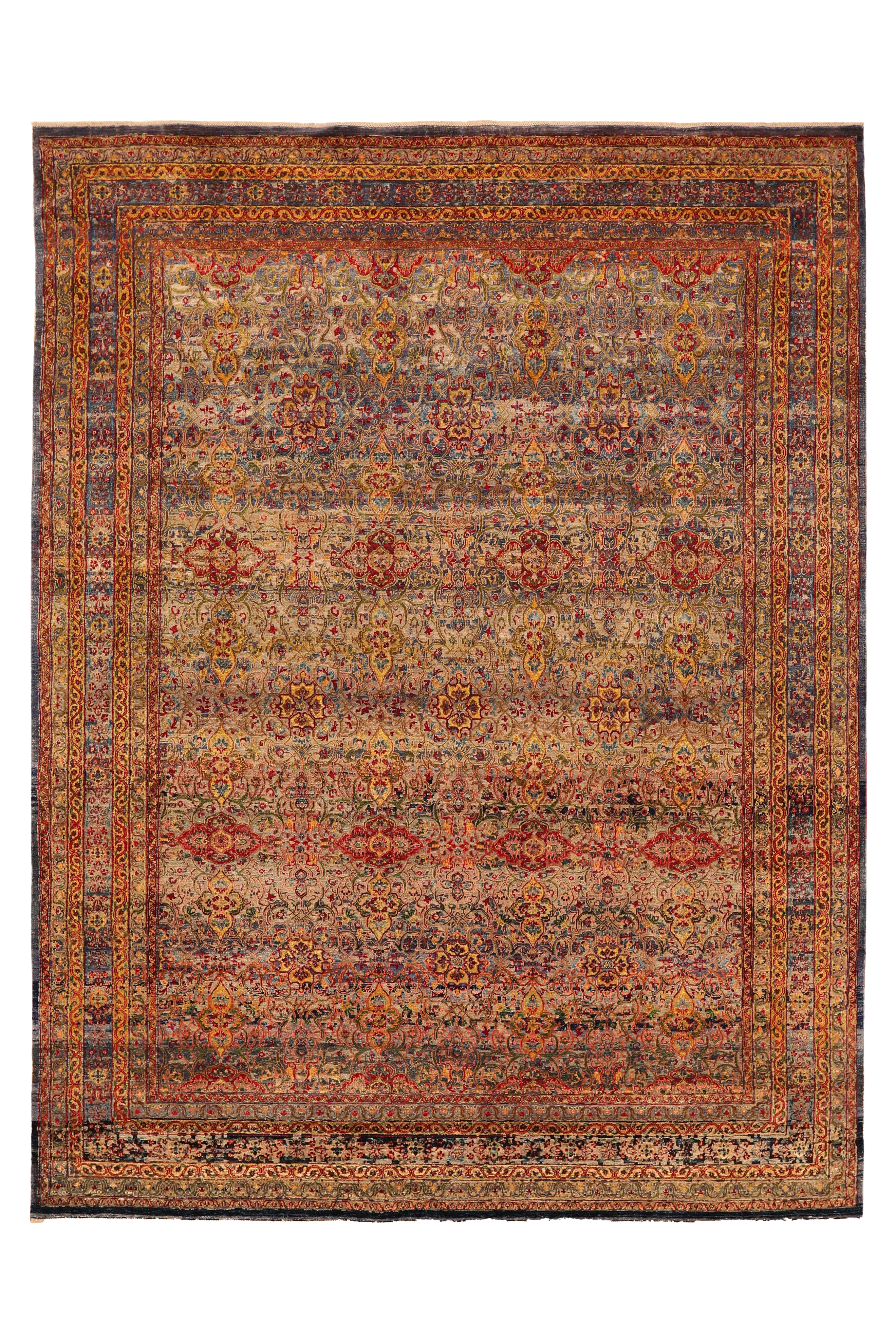 India Sari Silk Modern / Contemporary Rug 93822