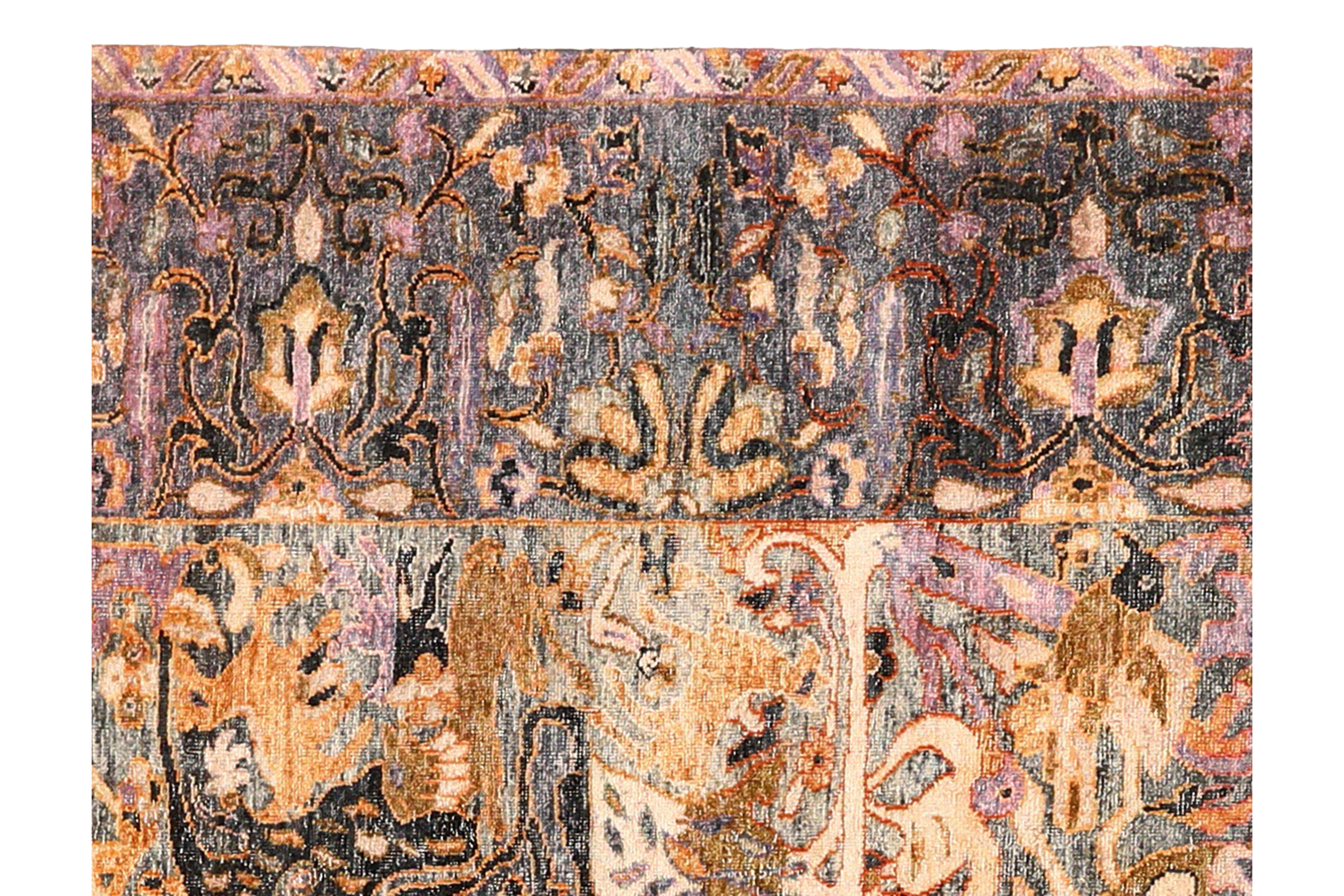 Thumbnail 5 for India Sari Silk Modern / Contemporary Rug 93823