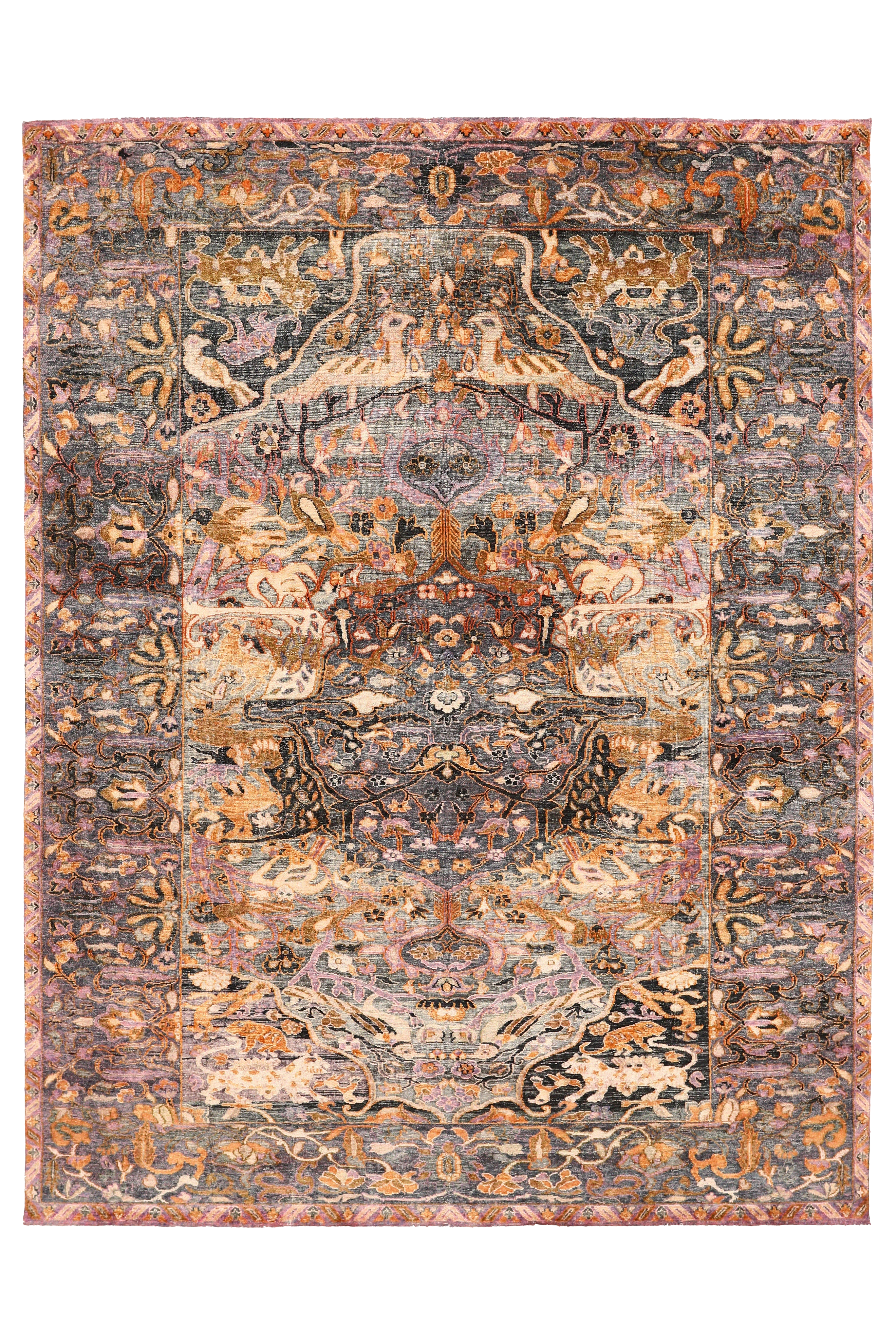 India Sari Silk Modern / Contemporary Rug 93823