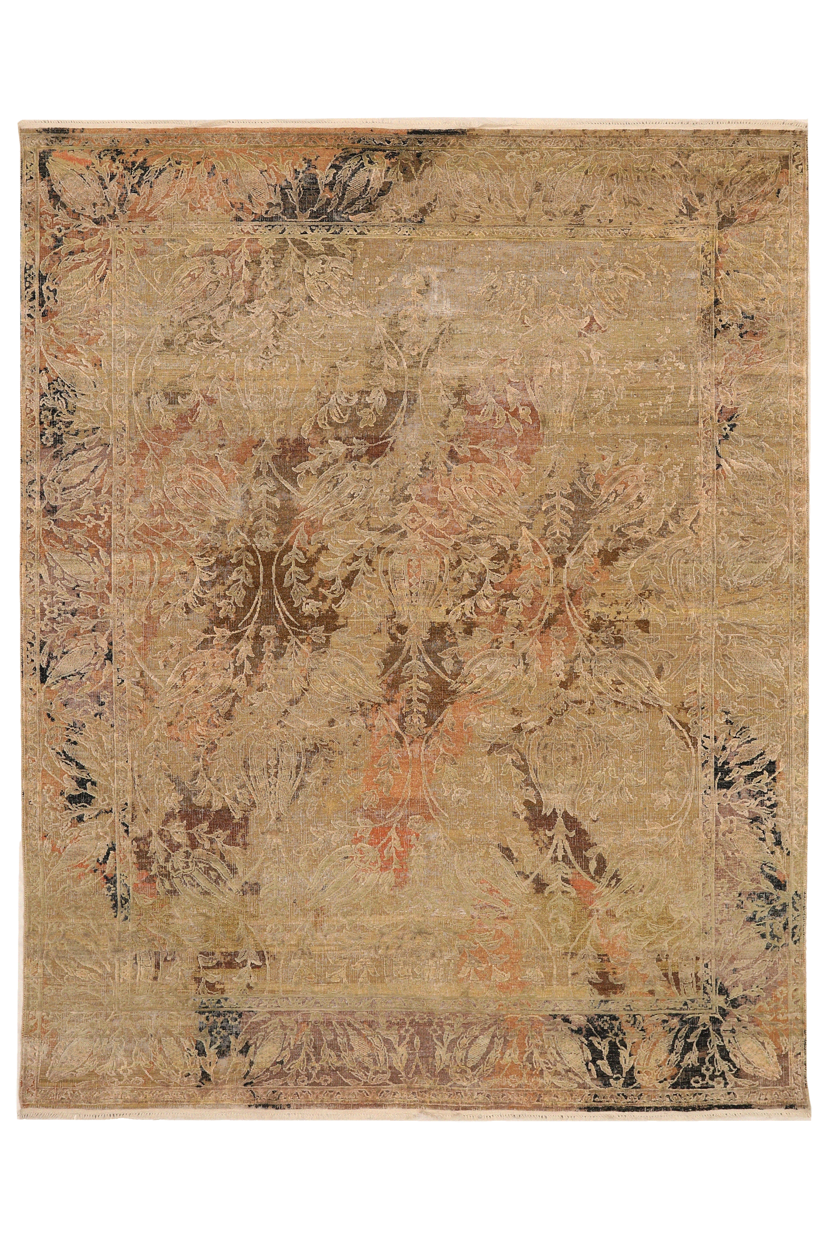 India Sari Silk Modern / Contemporary Rug 93843