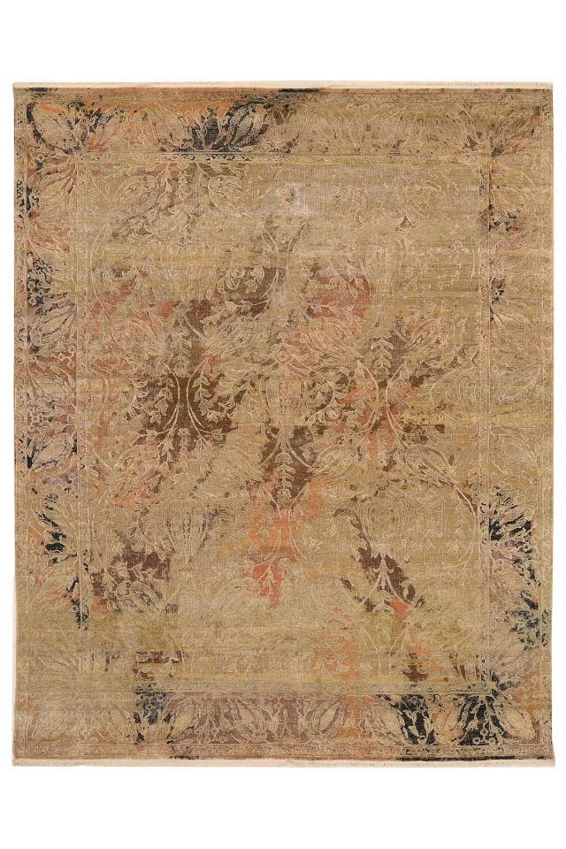 India Sari Silk Modern / Contemporary Rug 93843
