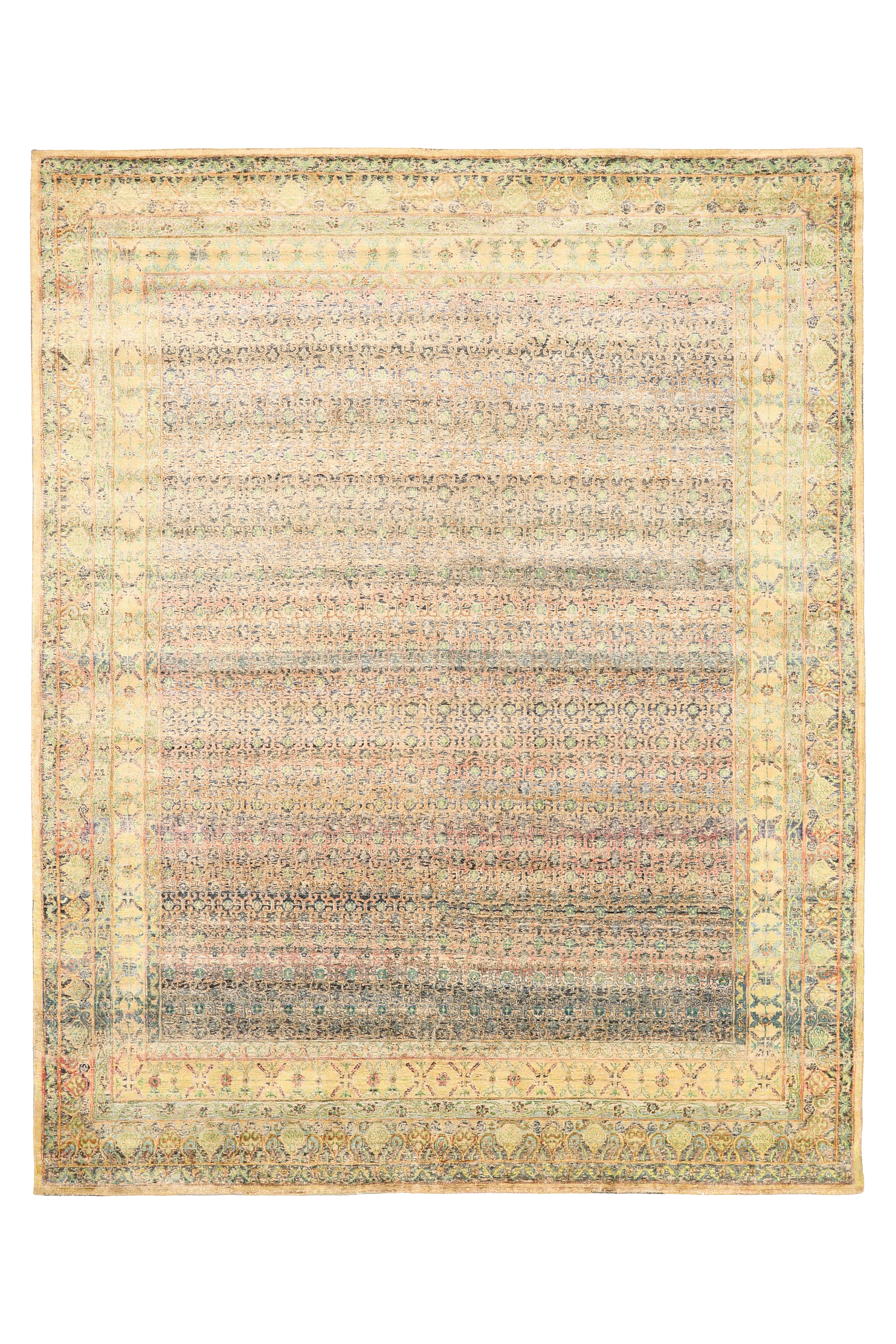 India Sari Silk Modern / Contemporary Rug 93861