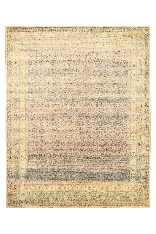 India Sari Silk Modern / Contemporary Rug 93861