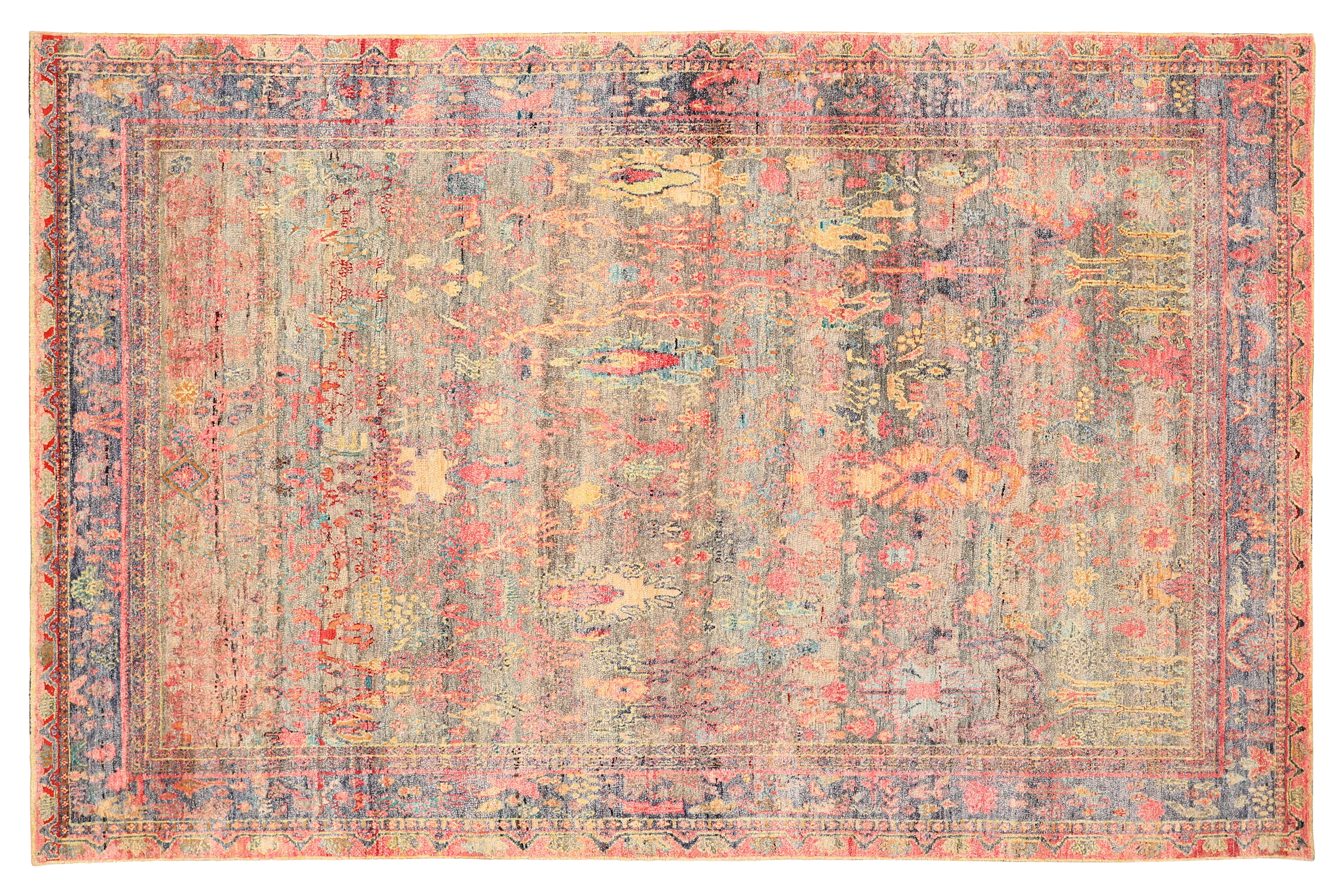 Thumbnail 2 for India Sari Silk Rug 93862