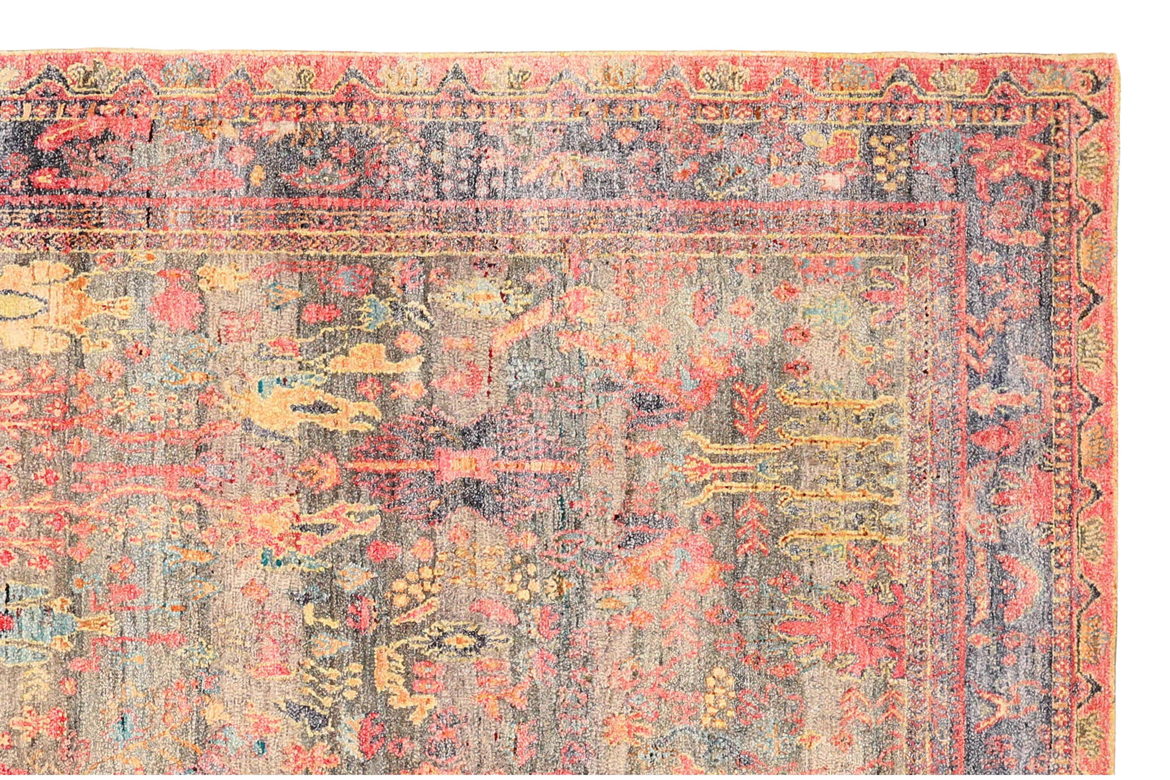 Thumbnail 6 for India Sari Silk Rug 93862
