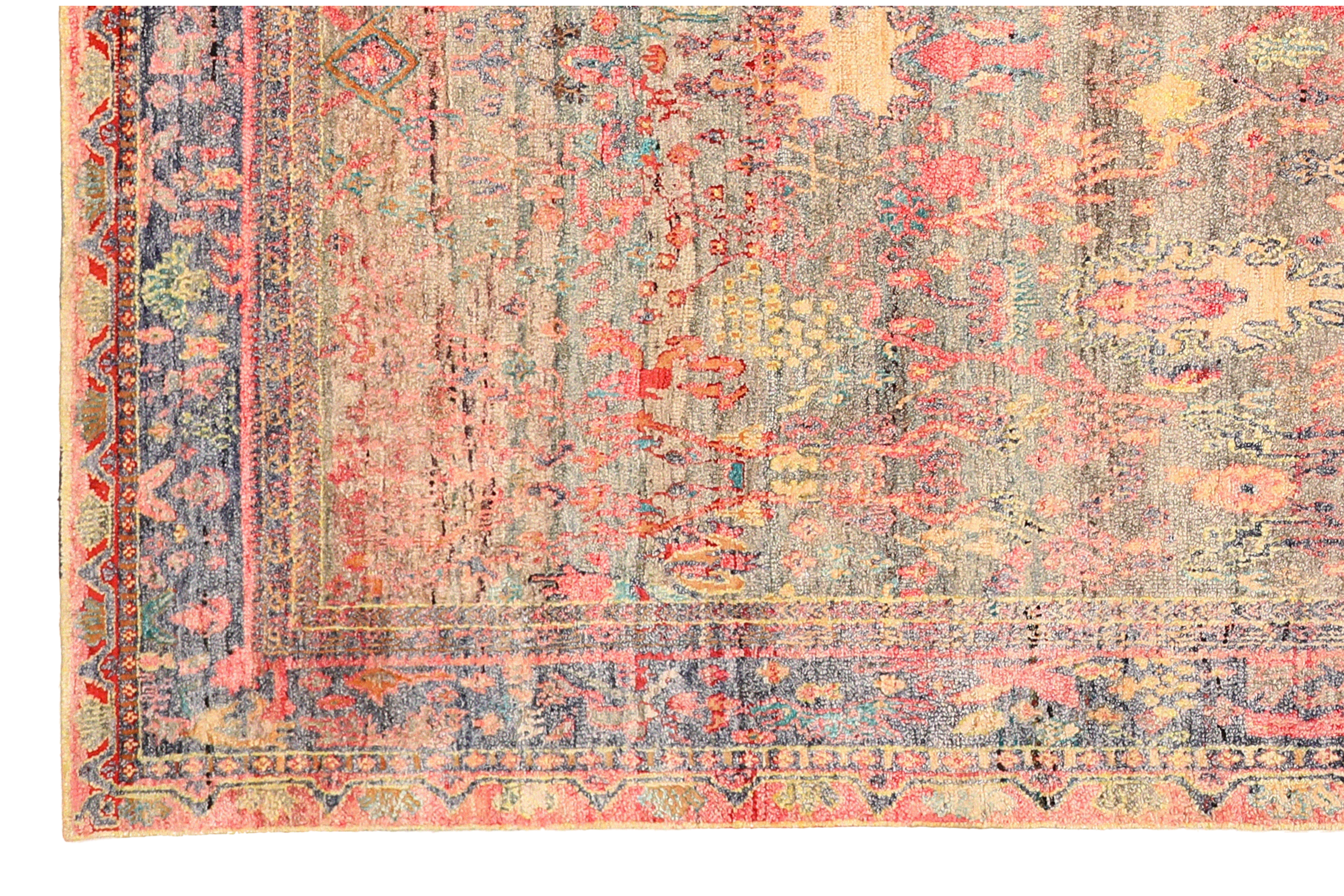 Thumbnail 7 for India Sari Silk Rug 93862
