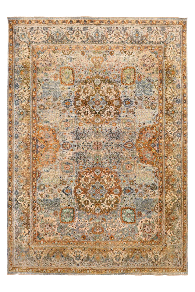 India Mashad Modern / Contemporary Rug 94096