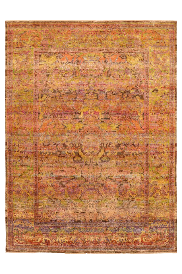 India Tabriz Modern / Contemporary Rug 94109