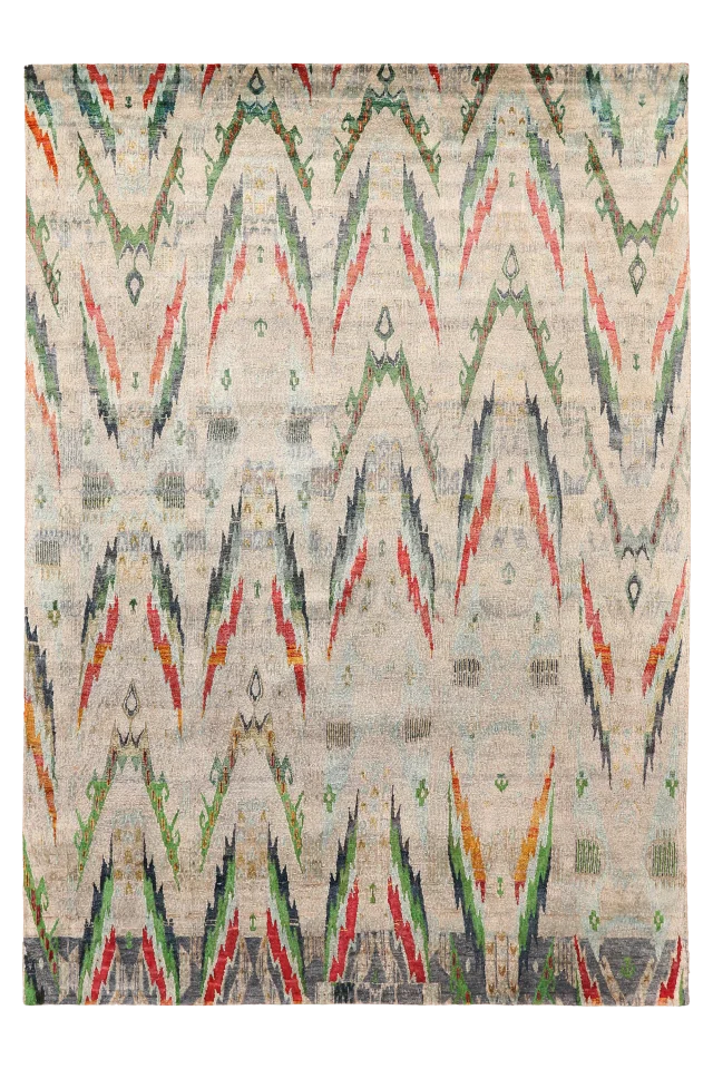 India Sari Silk Modern / Contemporary Rug 94131