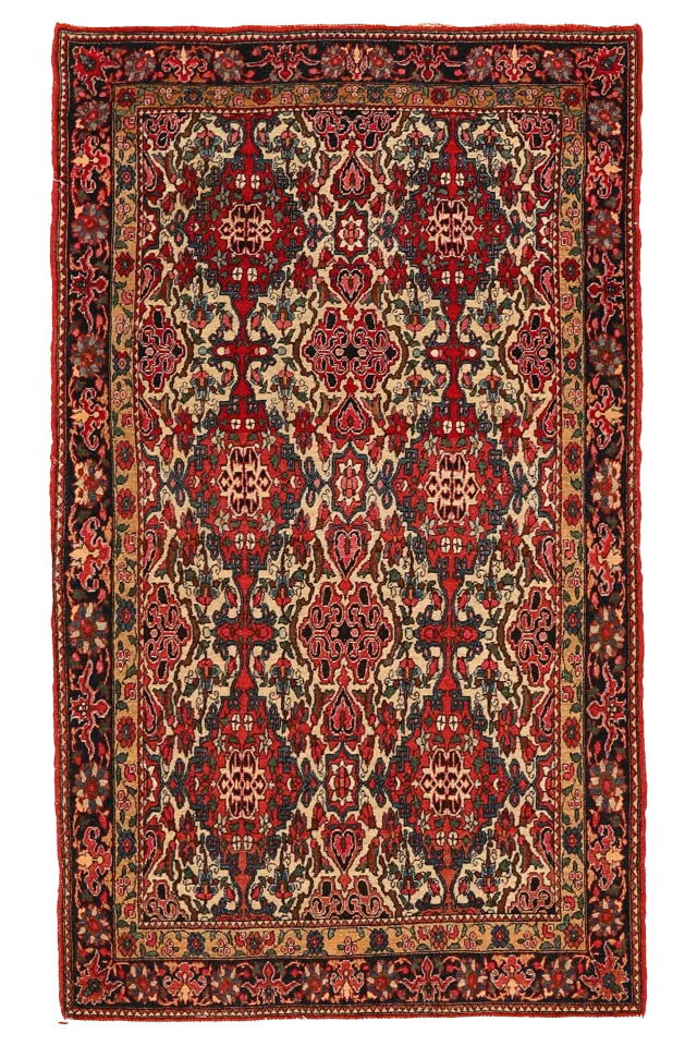 Antique Persian Isfahan Traditional Rug 94282