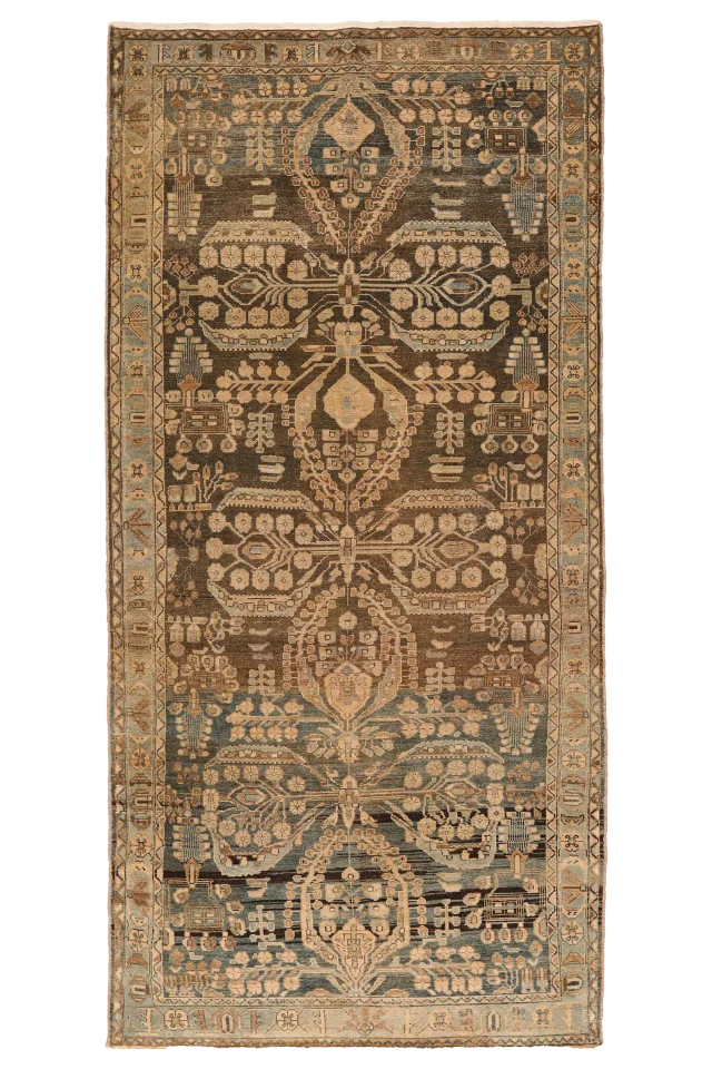Antique Persian Malayer Traditional Rug 94568
