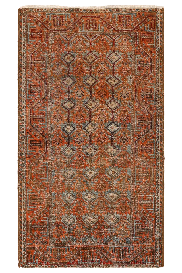 Antique Persian Malayer Traditional Rug 94577