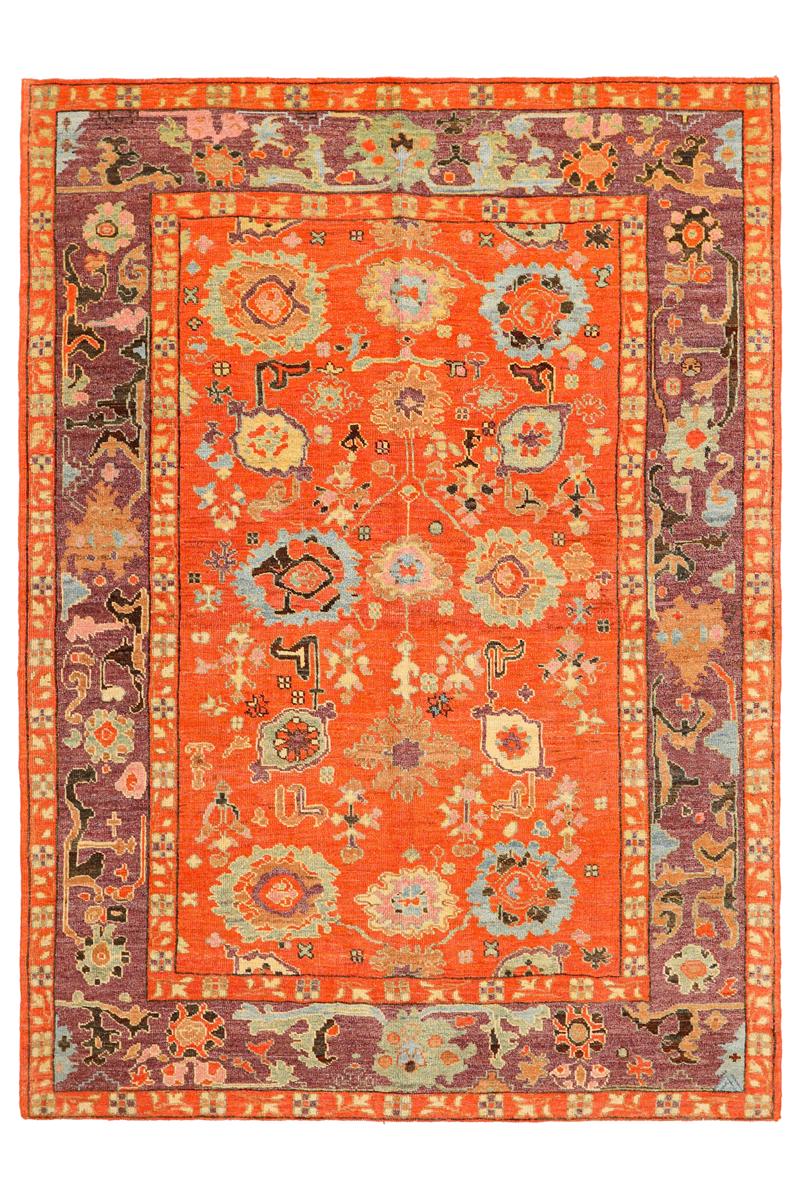 Thumbnail 1 for Turkey Oushak Tribal Rug 94595