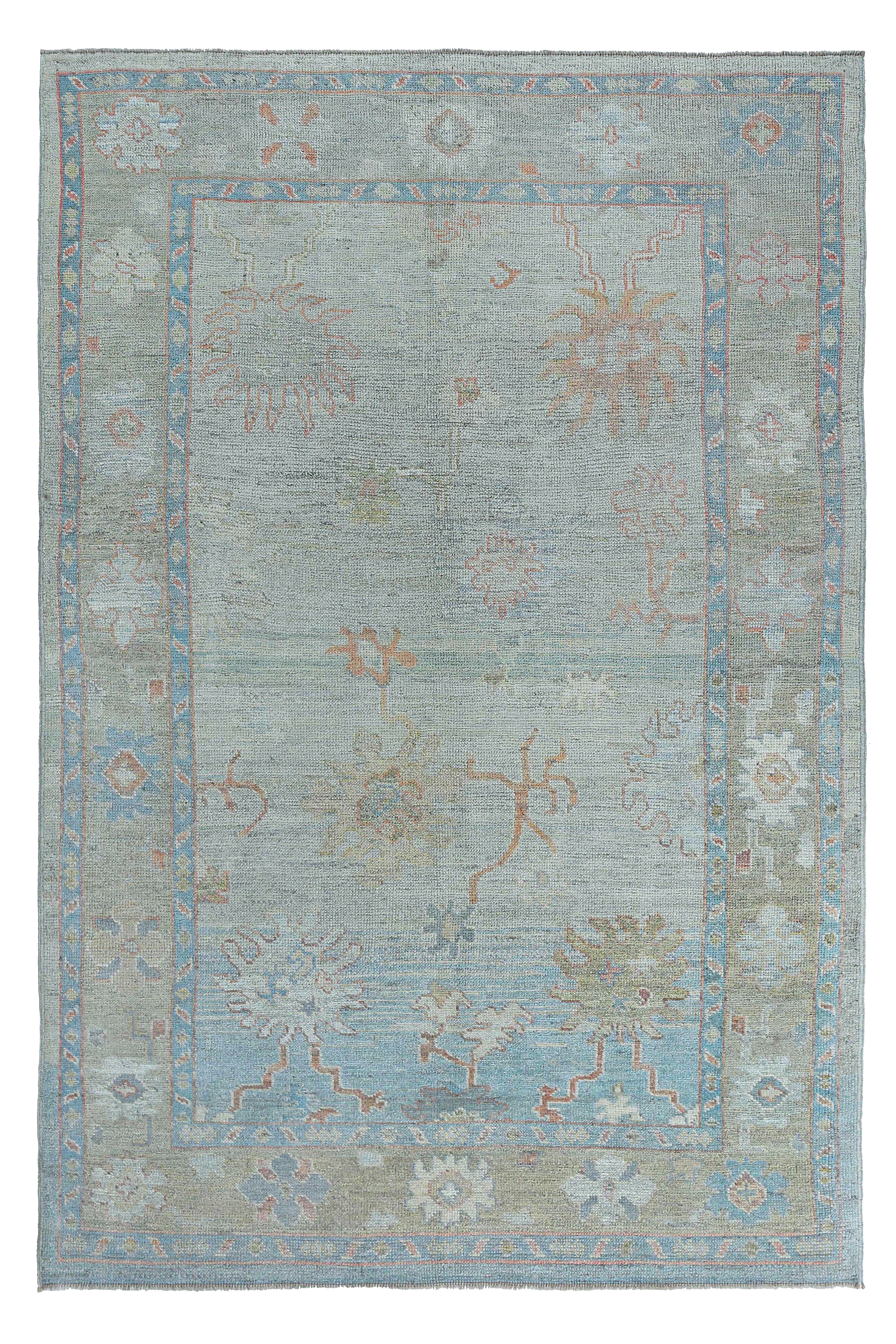 Turkey Oushak Tribal Rug 95477