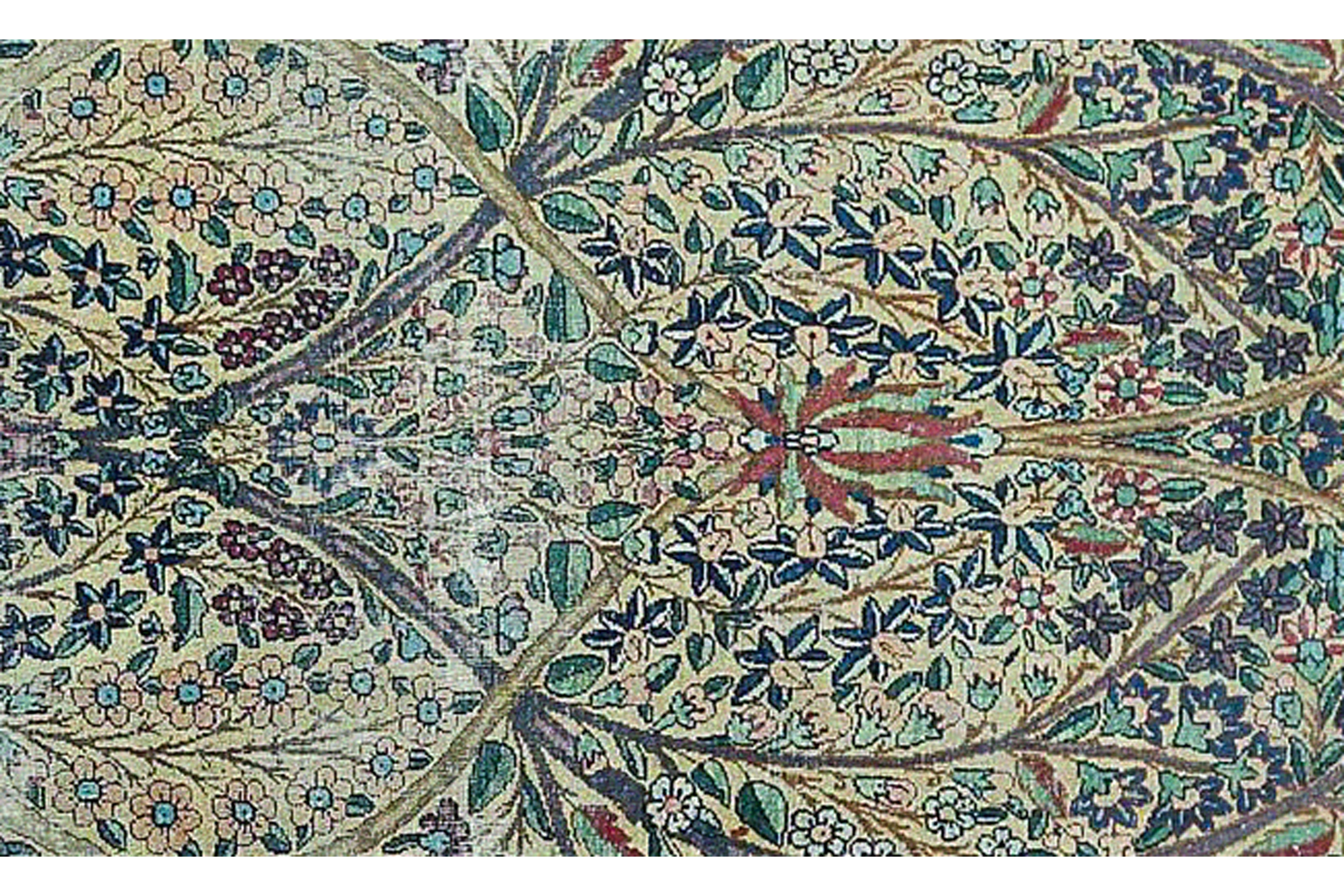 Thumbnail 4 for Antique Persian Kerman Traditional Rug 96772