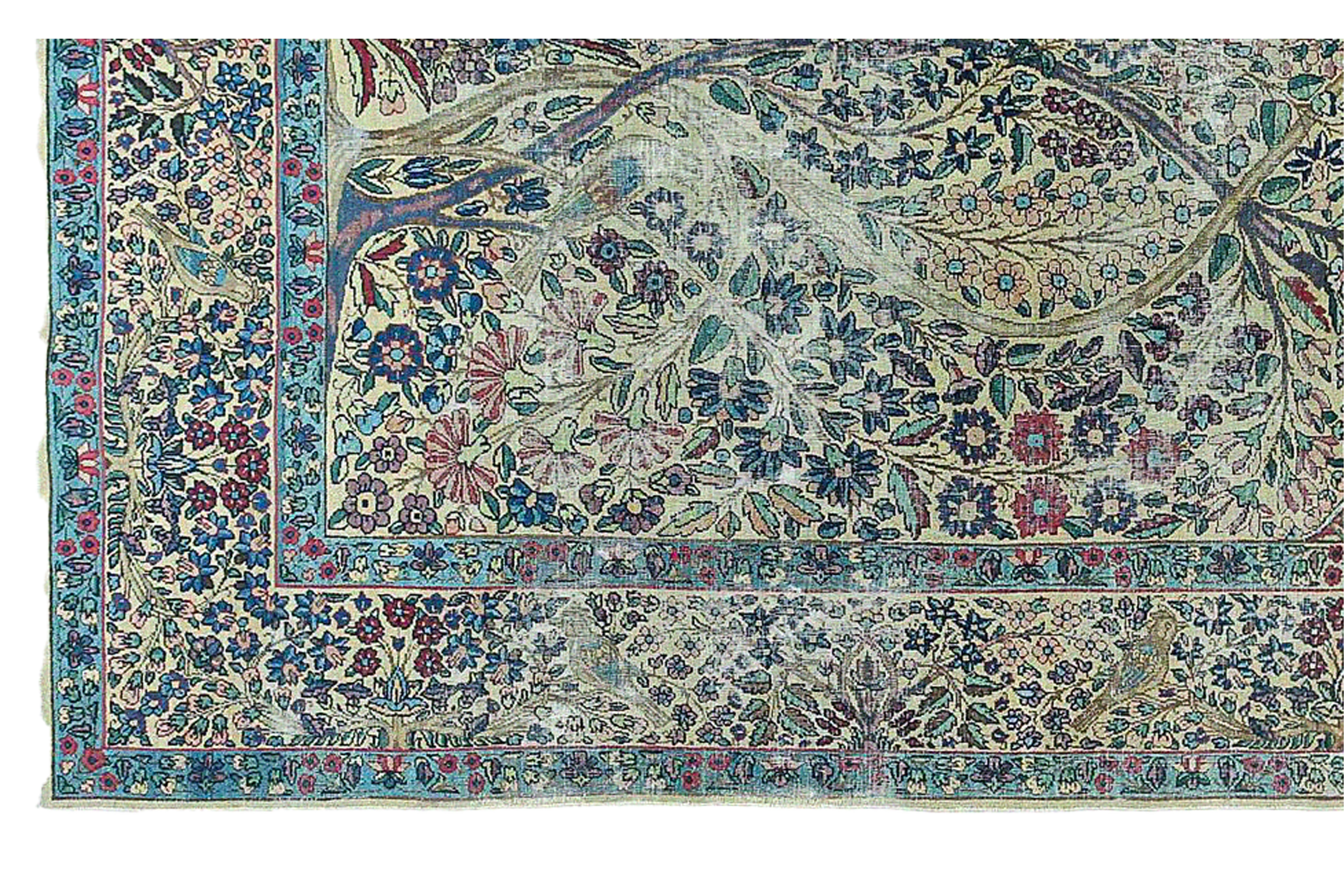 Thumbnail 7 for Antique Persian Kerman Traditional Rug 96772