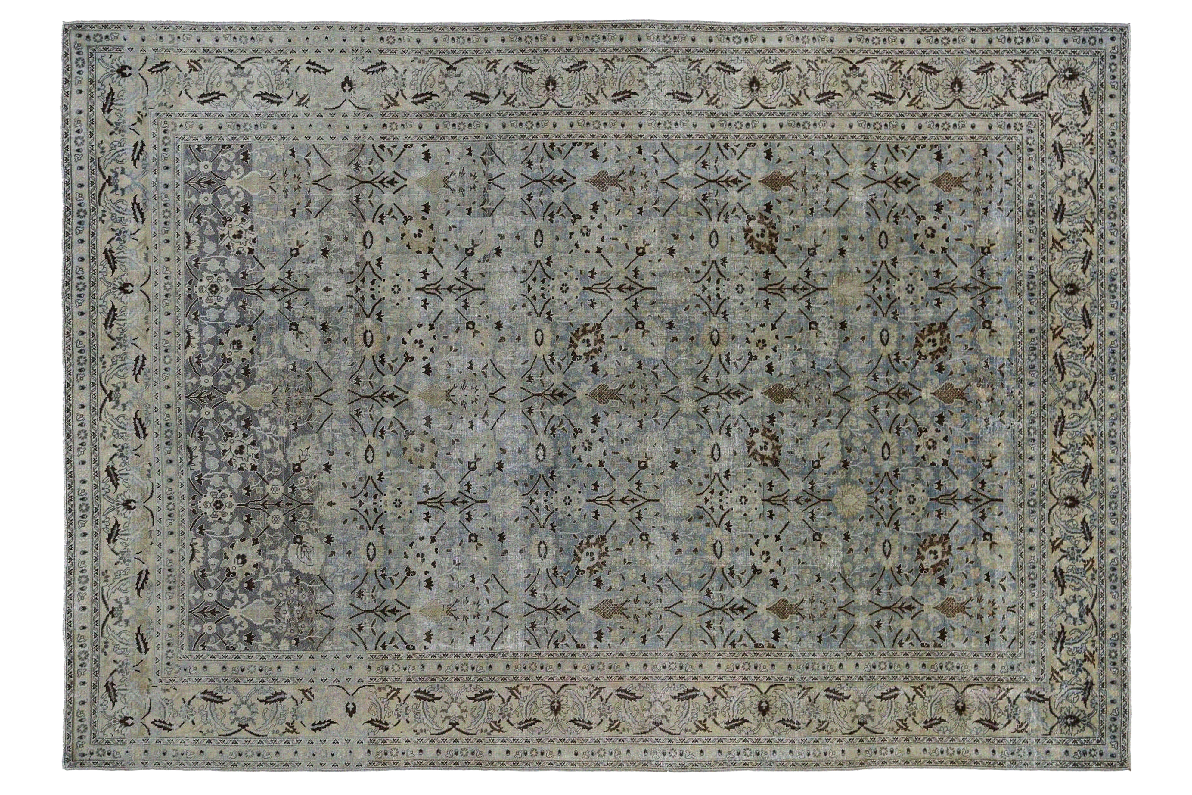 Thumbnail 2 for Antique Persian Tabriz Traditional Rug 96790