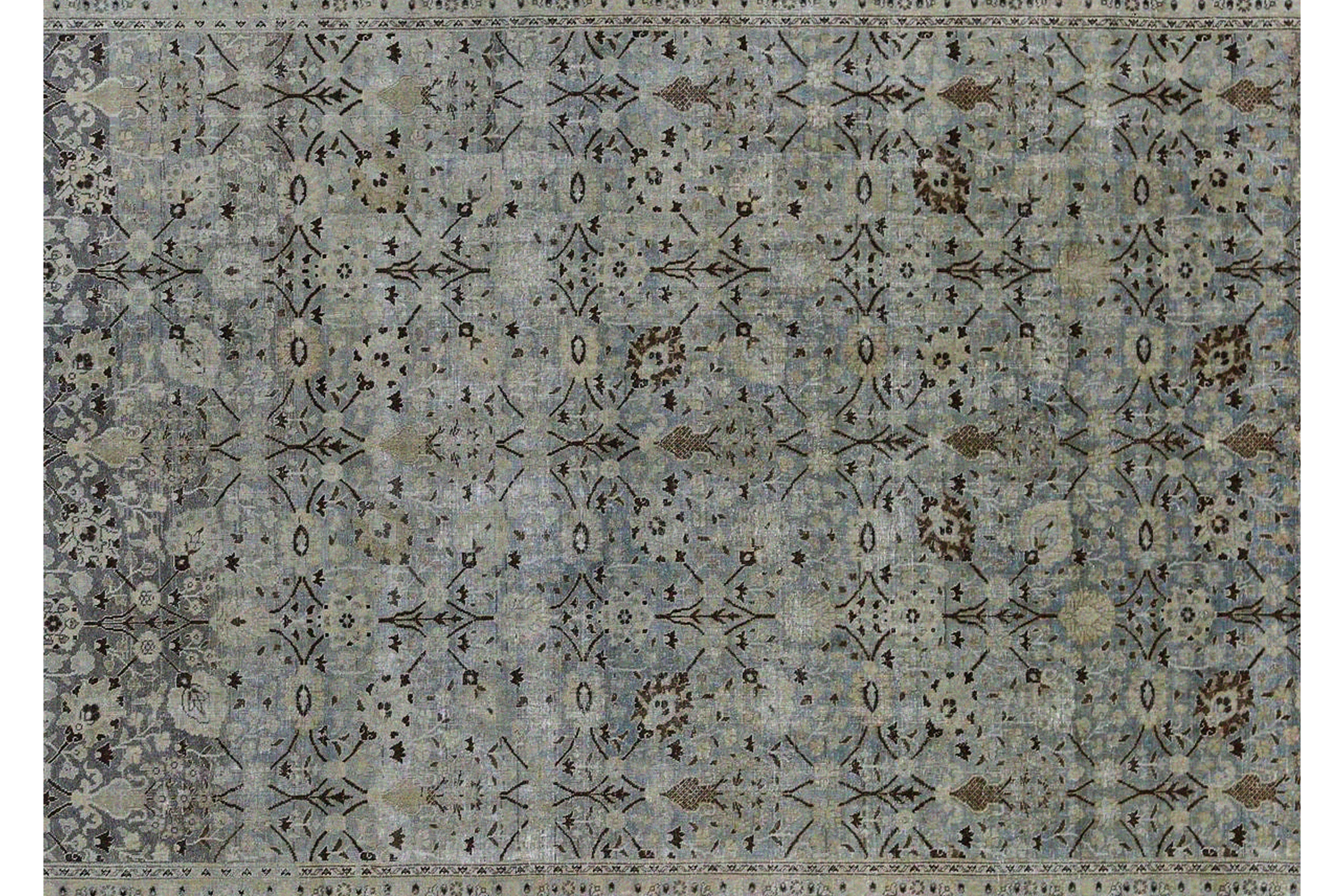 Thumbnail 3 for Antique Persian Tabriz Traditional Rug 96790