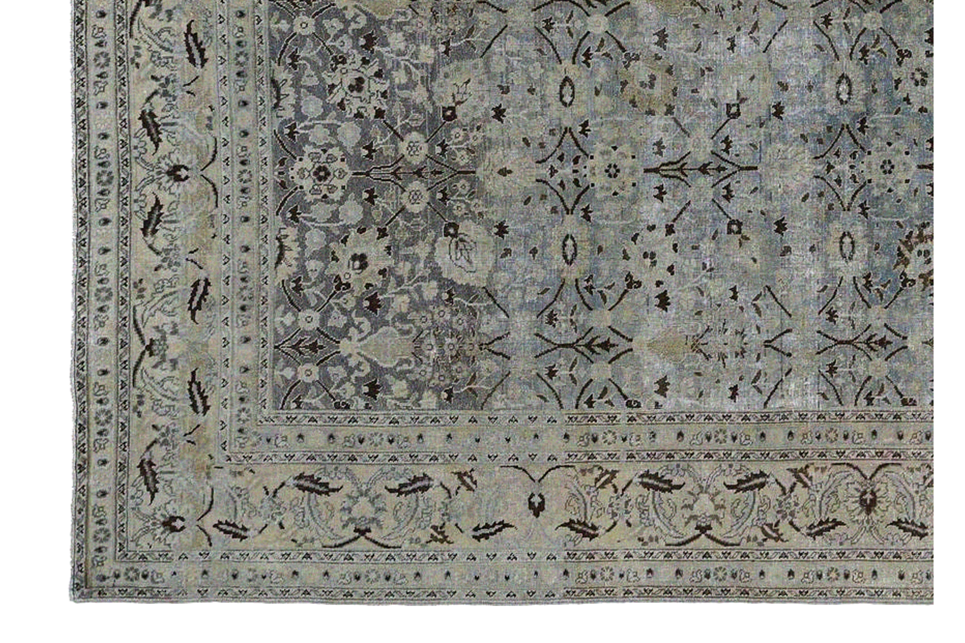 Thumbnail 7 for Antique Persian Tabriz Traditional Rug 96790
